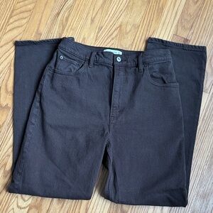Abercrombie & Fitch Dark Brown Women’s The 90’s Straight Ultra High Rise Jeans